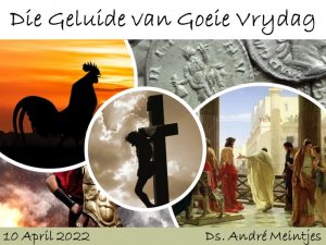 Die geluide van Goeie Vrydag