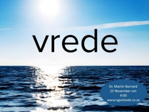 Vrede (Erediens 23 Nov 2025)